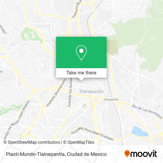 Mapa de Plasti-Mundo-Tlalnepantla