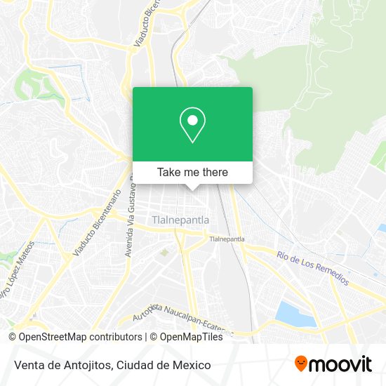 Mapa de Venta de Antojitos