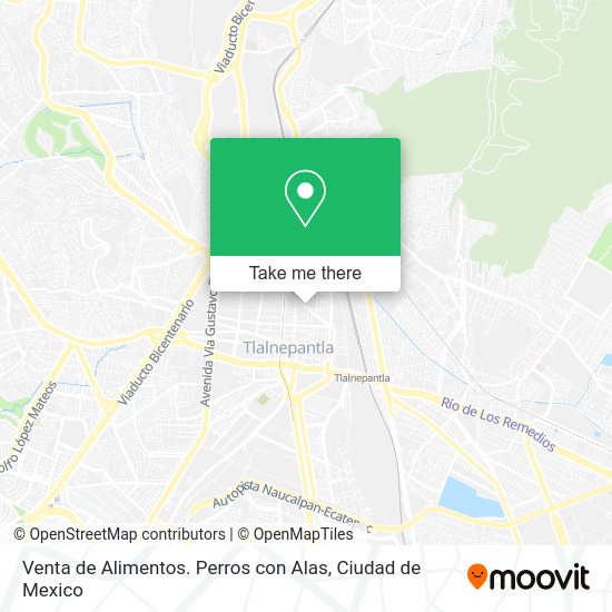 Venta de Alimentos. Perros con Alas map