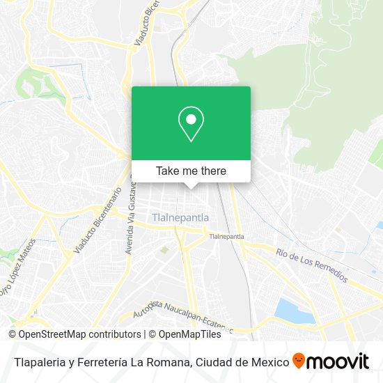 Tlapaleria y Ferretería La Romana map