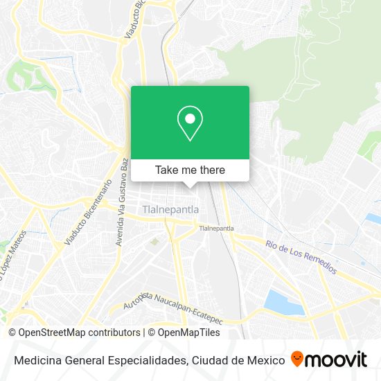 Medicina General Especialidades map