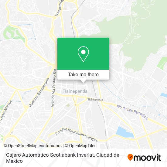 Mapa de Cajero Automático Scotiabank Inverlat