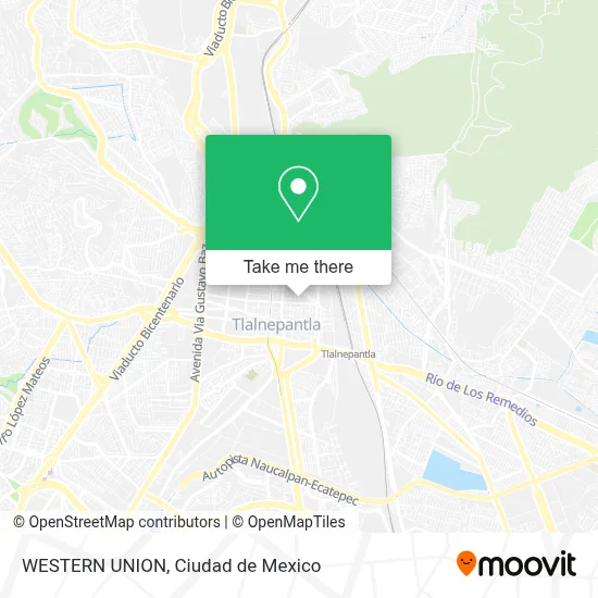 WESTERN UNION map