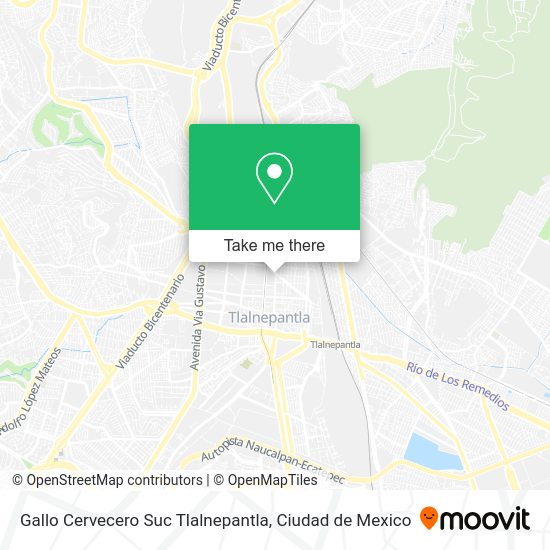 Gallo Cervecero Suc Tlalnepantla map