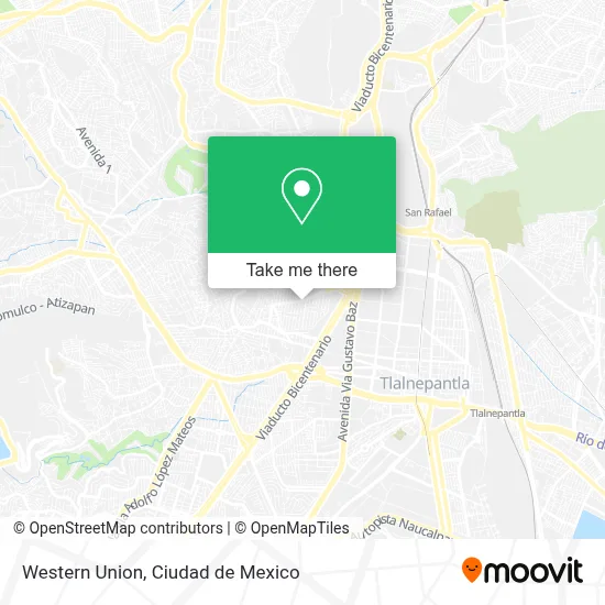 WESTERN UNION map