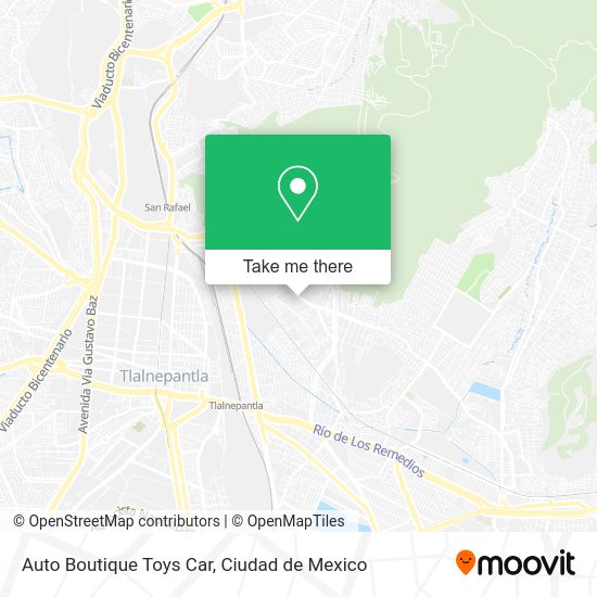 Mapa de Auto Boutique Toys Car