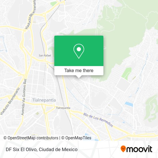 DF Six El Olivo map