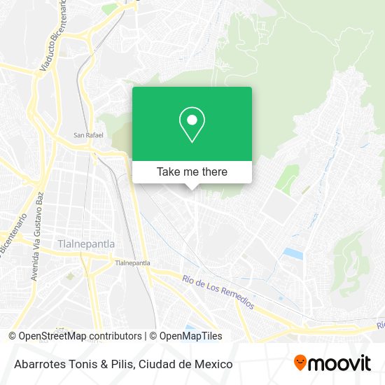 Mapa de Abarrotes Tonis & Pilis