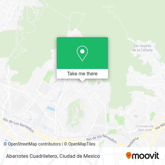 Mapa de Abarrotes Cuadriletero