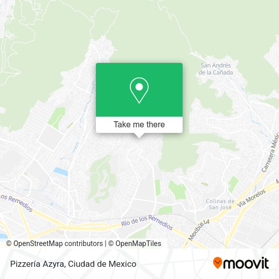 Pizzería Azyra map