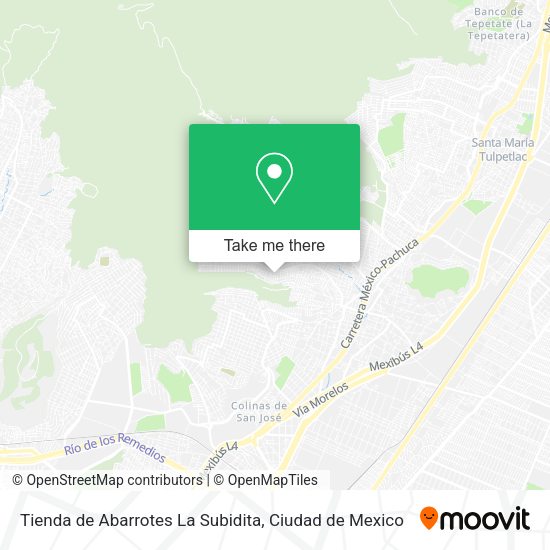 Mapa de Tienda de Abarrotes La Subidita