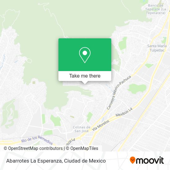 Mapa de Abarrotes La Esperanza