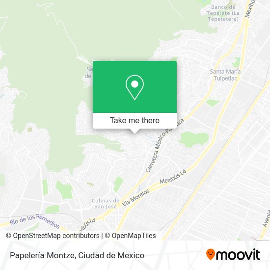 Papelería Montze map