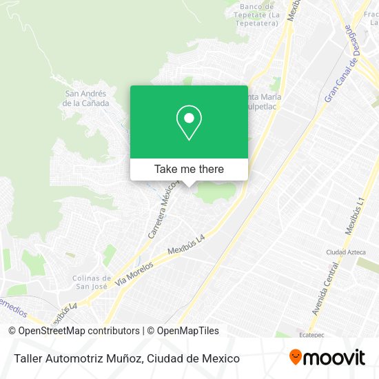 Mapa de Taller Automotriz Muñoz