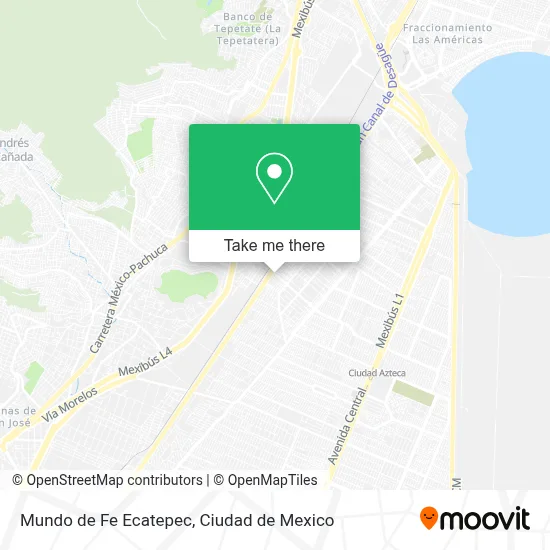Mundo de Fe Ecatepec map