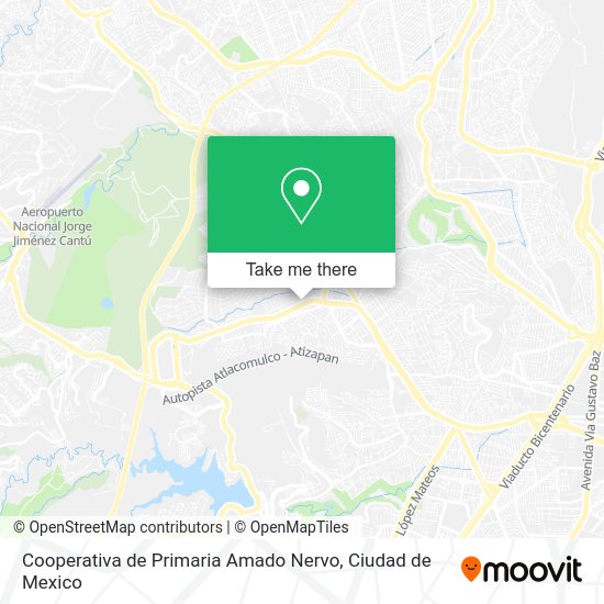 Mapa de Cooperativa de Primaria Amado Nervo