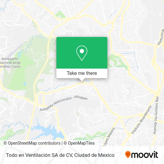 Todo en Ventilación SA de CV map