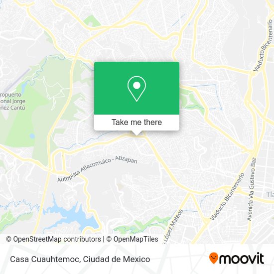 Casa Cuauhtemoc map