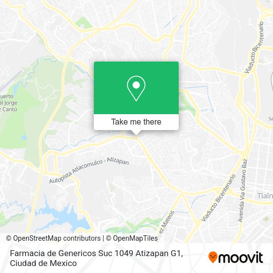Farmacia de Genericos Suc 1049 Atizapan G1 map