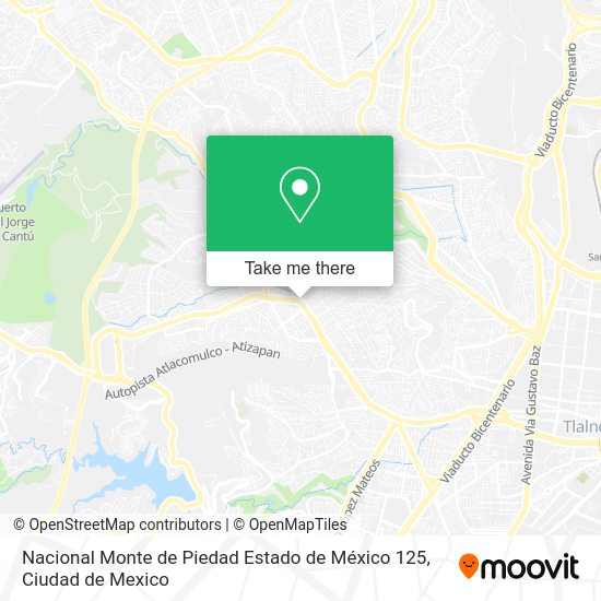 Nacional Monte de Piedad Estado de México 125 map