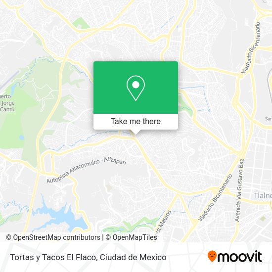 Tortas y Tacos El Flaco map