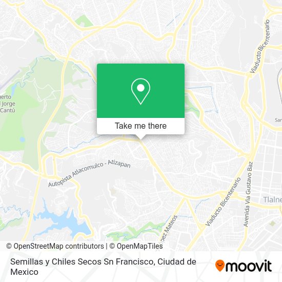 Semillas y Chiles Secos Sn Francisco map