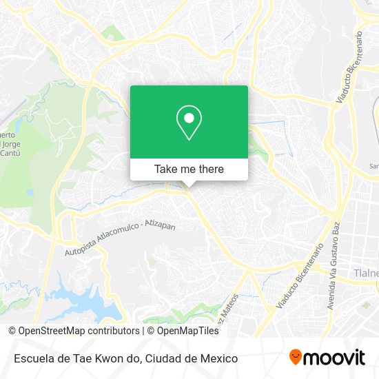 Escuela de Tae Kwon do map
