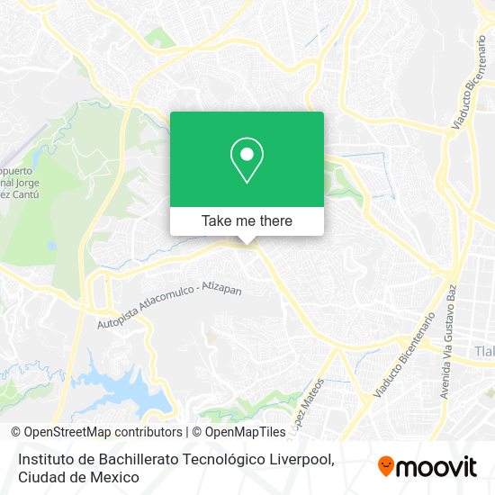 Instituto de Bachillerato Tecnológico Liverpool map
