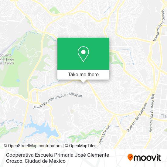 Cooperativa Escuela Primaria José Clemente Orozco map