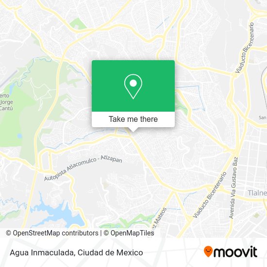 Agua Inmaculada map
