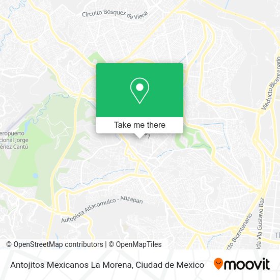 Antojitos Mexicanos La Morena map