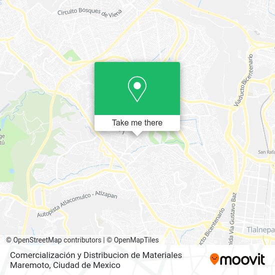 Comercialización y Distribucion de Materiales Maremoto map