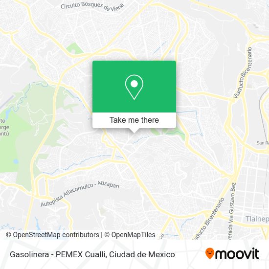 Gasolinera - PEMEX Cualli map