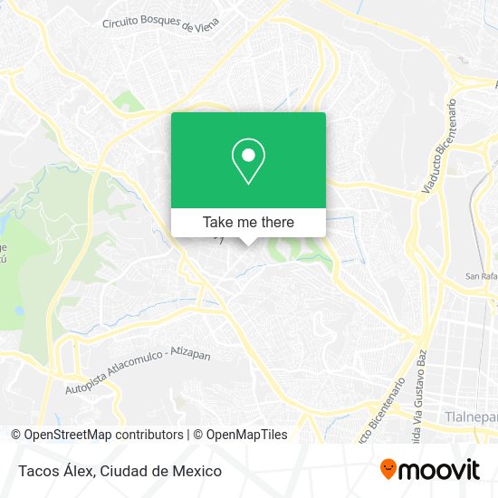 Mapa de Tacos Álex