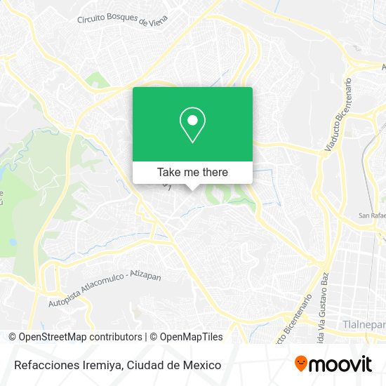 Refacciones Iremiya map