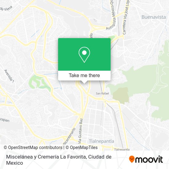 Miscelánea y Cremería La Favorita map