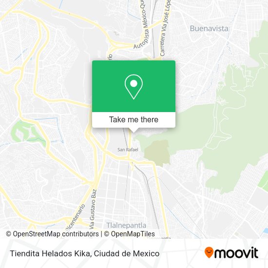 Mapa de Tiendita Helados Kika