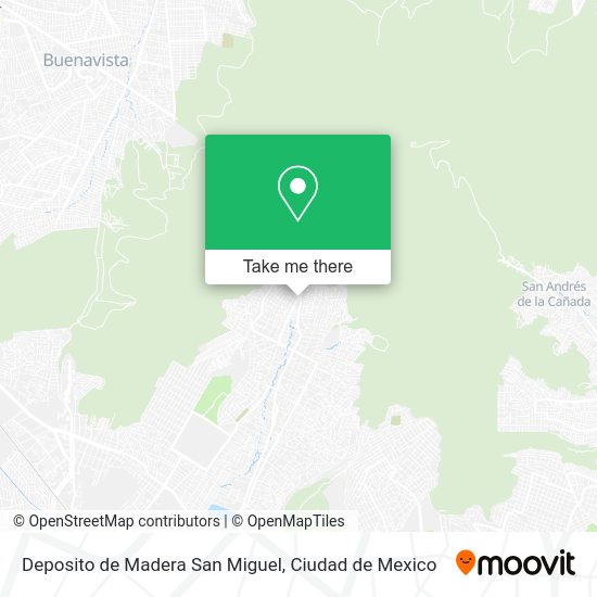 Mapa de Deposito de Madera San Miguel