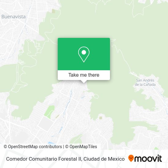 Mapa de Comedor Comunitario Forestal II