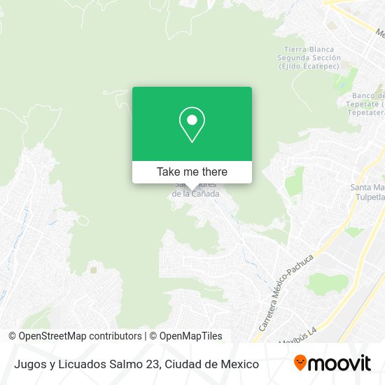 Jugos y Licuados Salmo 23 map