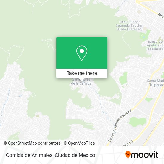 Comida de Animales map