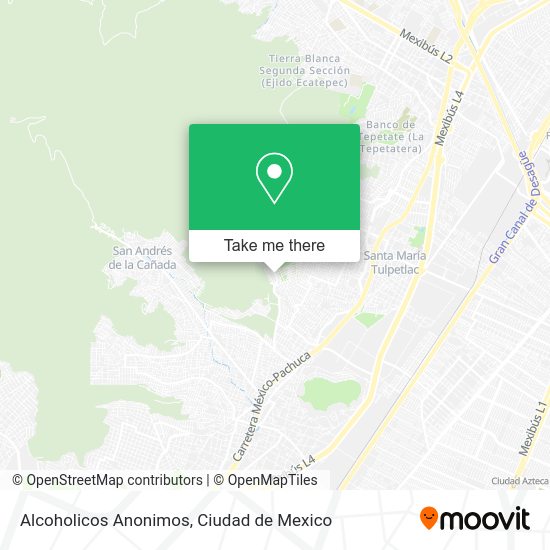 Alcoholicos Anonimos map