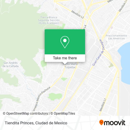 Mapa de Tiendita Princes