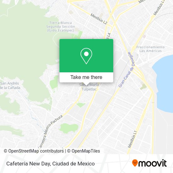Mapa de Cafetería New Day