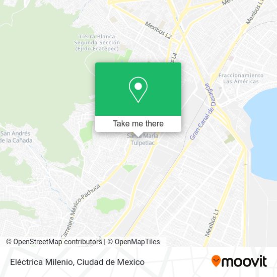 Mapa de Eléctrica Milenio