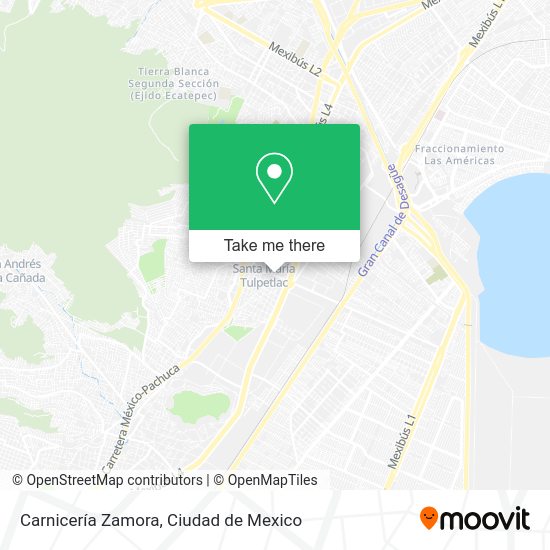 Mapa de Carnicería Zamora