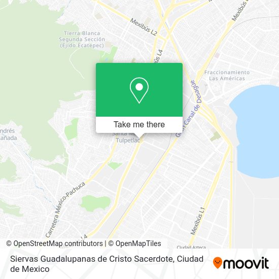 Mapa de Siervas Guadalupanas de Cristo Sacerdote