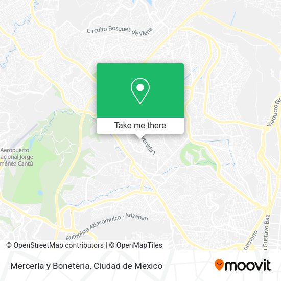 Mapa de Mercería y Boneteria