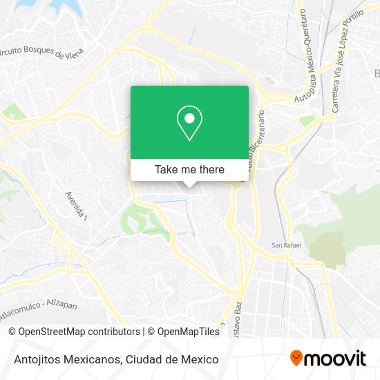 Mapa de Antojitos Mexicanos