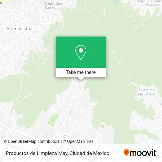 Productos de Limpieza May map